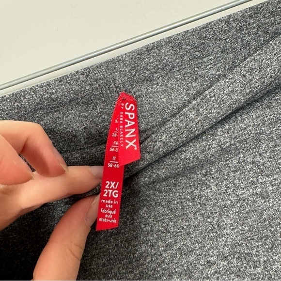 Spanx grey look at me now seamless leggings 2X - Picture 4 of 6